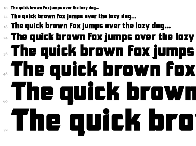 CFB1 American Patriot font waterfall